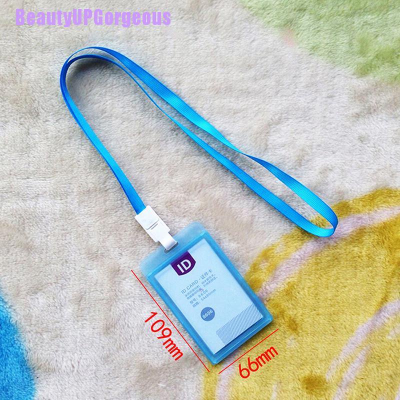 1 Bao Đựng Thẻ Id Bằng Nhựa Có Dây Đeo Cổ