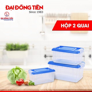 Bộ 3 hôp nhựa Đại Đồng Tiến 2 quai -L01002-1-2-3