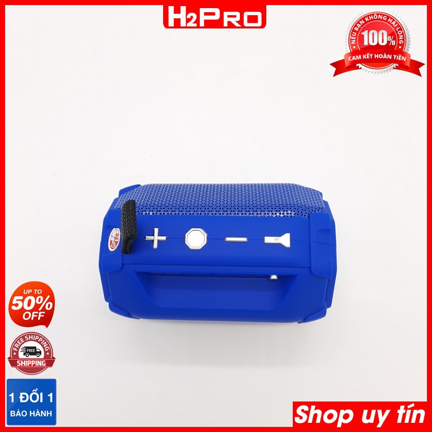 Loa bluetooth mini Kimiso E92+ 2020 H2PRO, loa bluetooth giá rẻ có USB-Thẻ nhớ, tích hợp jack tai nghe-đèn pin
