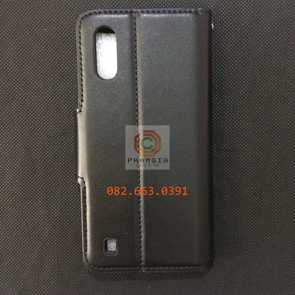 Bao da Samsung A01 nắp gập,chống đỡ xem phim, có ngăn đựng thẻ