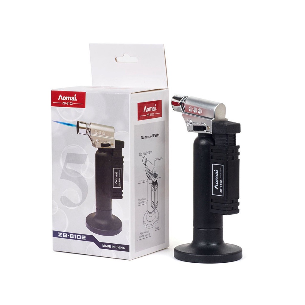 Đèn Khò Hàn AoMai ZB-8102, Đèn khò gas Có Khóa Gài An Toàn.