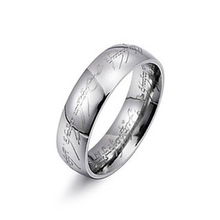 Nhẫn Titan nam khắc chữ cá tính cực chất