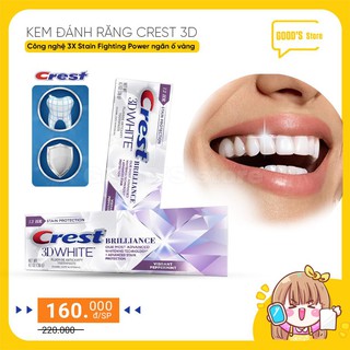 kem đánh răng Crest 3D White Brilliance 116g New