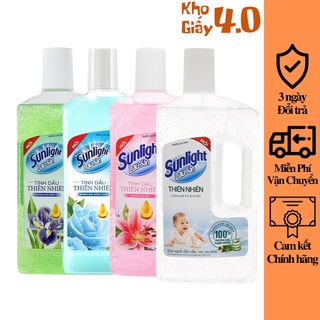 FSALE Nước lau sàn Sunlight Tinh Dầu Thiên Nhiên Hương Hoa Hồng Xanh 1l