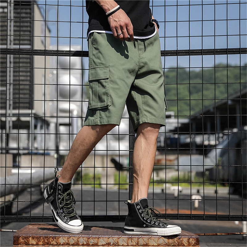 [rgfreeVN]Men Casual Cargo Shorts Pants Multi Pockets Combat Summer Beach Trousers Fashion