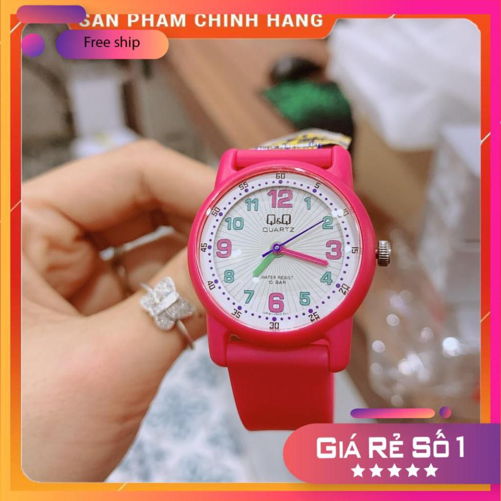 Đồng hồ trẻ em Casio QQ mặt cá heo , dây xanh Full Box ⚜️Hàng Authentic⚜️