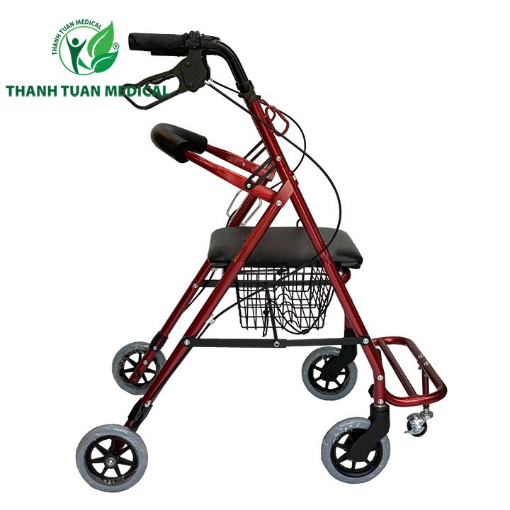 Xe Đẩy Tập Đi Năm Bánh One-X 9148L Dành Cho Người Già, Người Tai Biến Đi Lại Kém