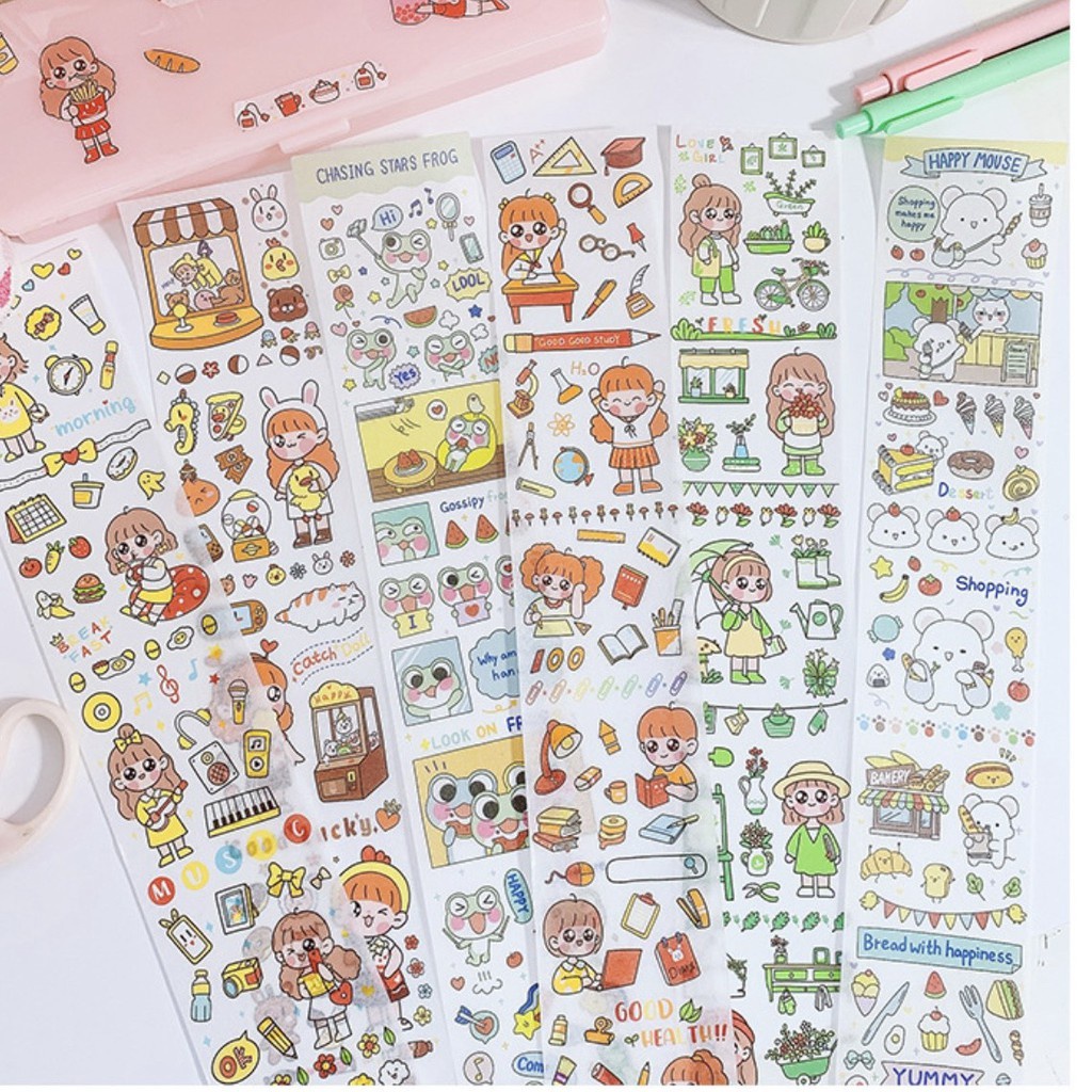 Sticker Trang Trí Hoạ Tiết Nhỏ Nhiều Mẫu Ngẫu Nhiên