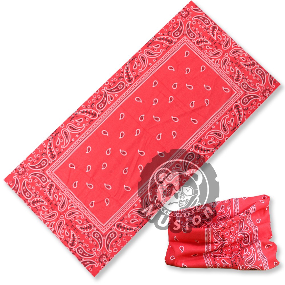Red PaisleyKhăn Đa Năng Đi Phượt Chống UV Chống Bụi Khăn Bịt Mặt Đi Xe Máy Chống Nắng Thấm Mồ Hôi