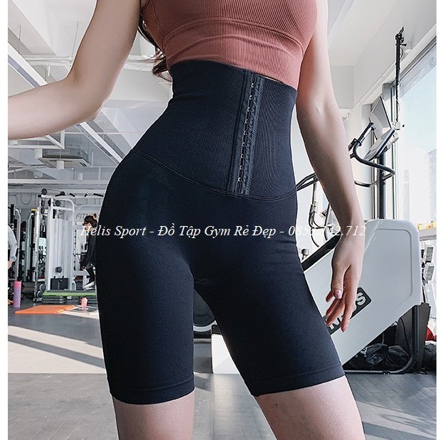 Quần biker short tập gym tập yoga GEN BỤNG quần legging đùi thun dệt co giãn nâng mông cho nữ Rẻ Đẹp 𝑮𝒀𝑴𝑺𝑻𝑶𝑹𝑬 165