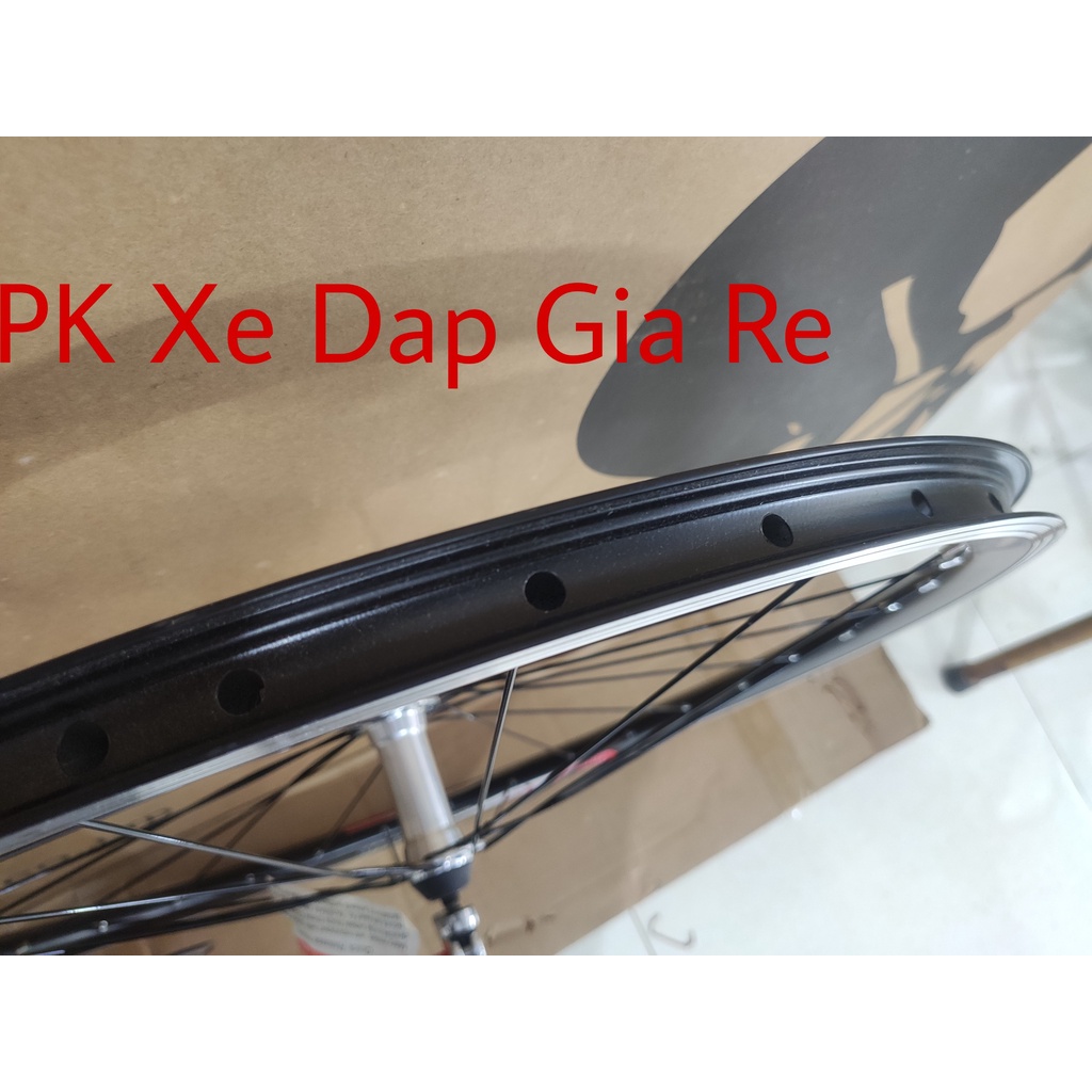 Bộ vành xe đạp 26 inch cao 3cm, Vành xe đạp bánh 26 inch đan sẵn sử dụng phanh V líp vặn