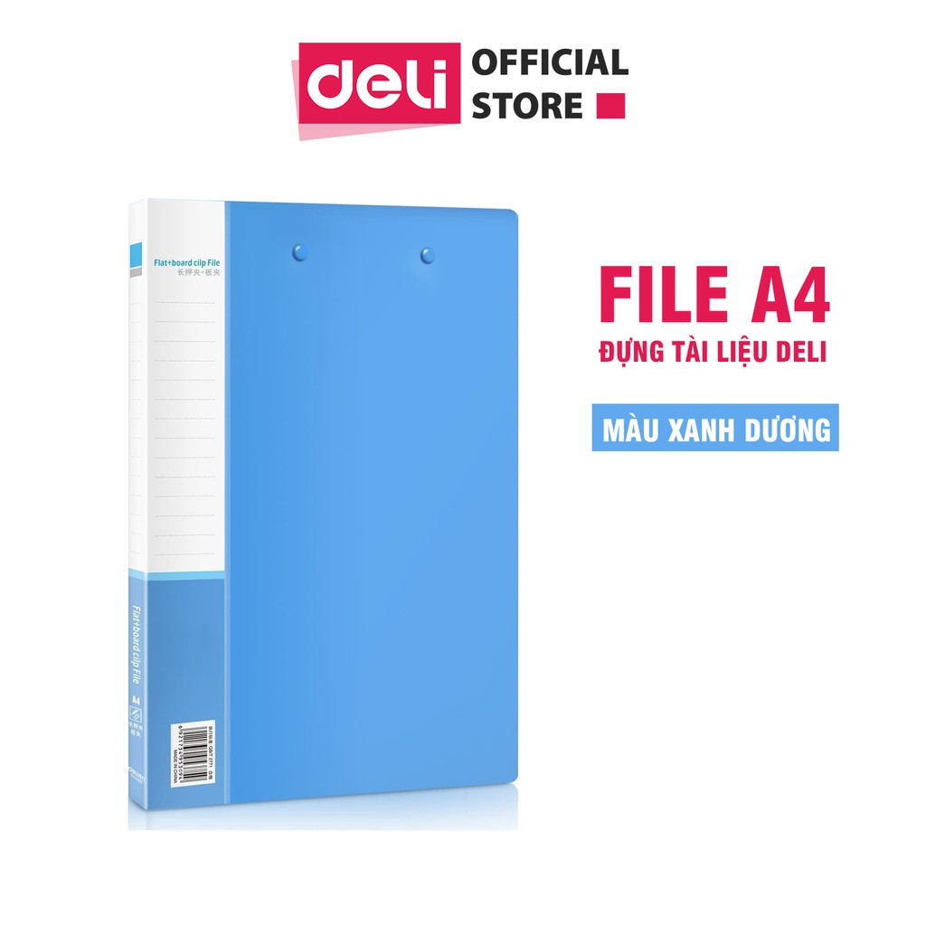 File A4 đựng tài liệu Deli, Xanh da trời - 1 cái - 5309