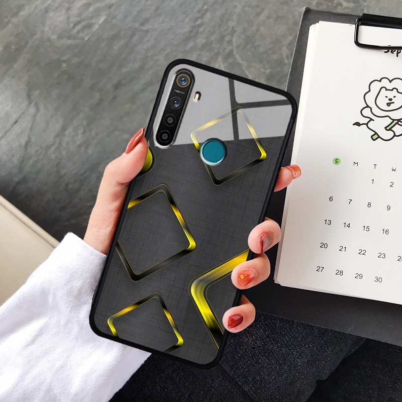 Ốp lưng kính cường lực Realme 5/ 5S/ 5I/ 6I - in hình 3D