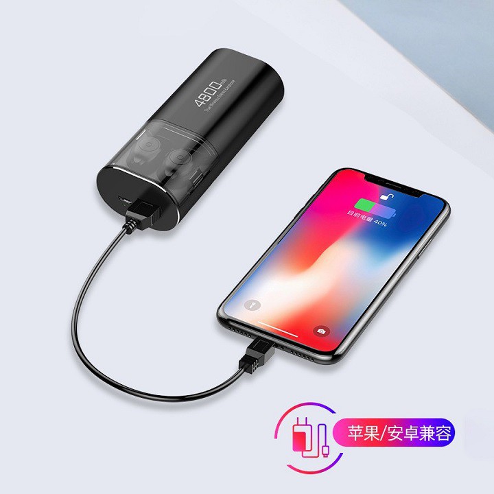 Tai nghe bluetooth chống nước S11 kiếm sạc dự phòng 4800mah | BigBuy360 - bigbuy360.vn