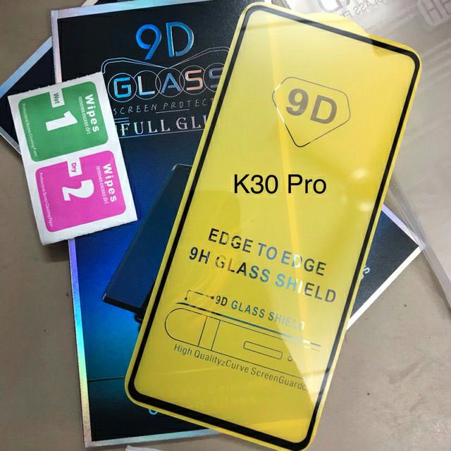 Kính cường lực xiaomi redmi K40 gaming/k40/k40 pro/ k30 pro Full màn hình - Độ cứng 9H