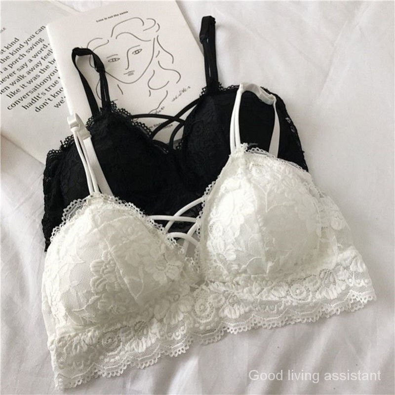 Korean Style Frameless Lace Bra for Women | BigBuy360 - bigbuy360.vn