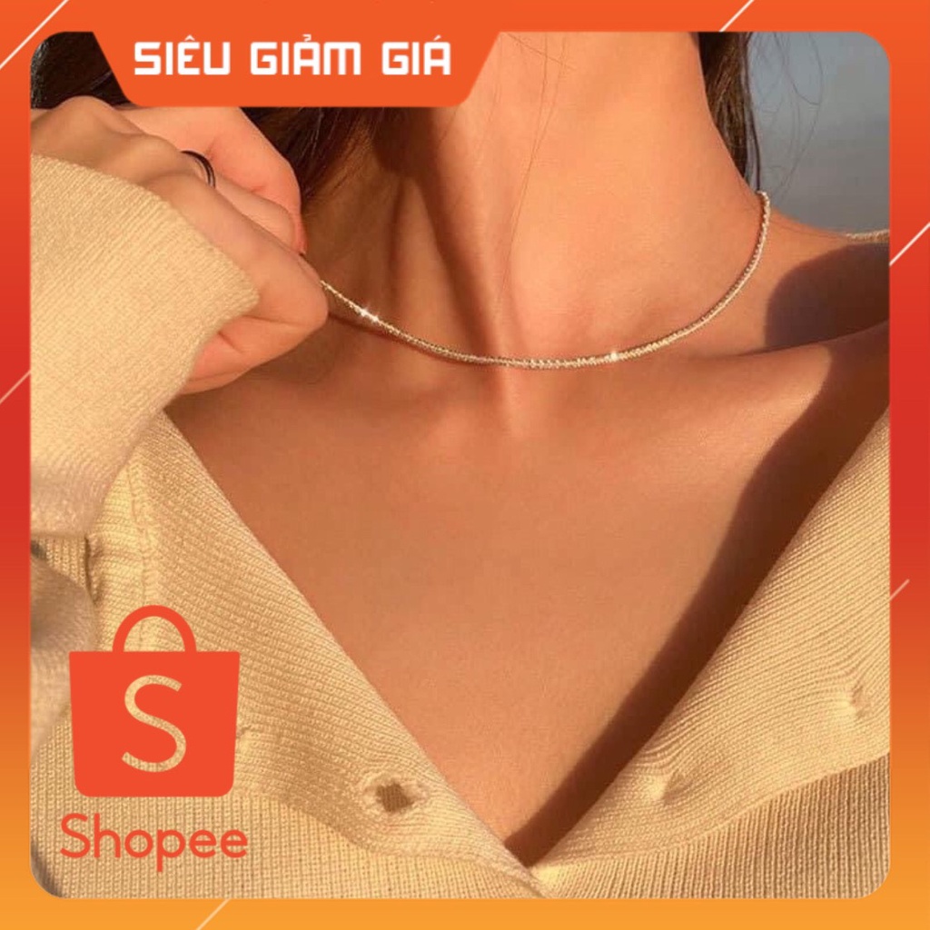 Dây chuyền Bạc Nữ Đẹp Lấp Lánh, Vòng Cổ Cao cấp Bạc 925 - Liiti