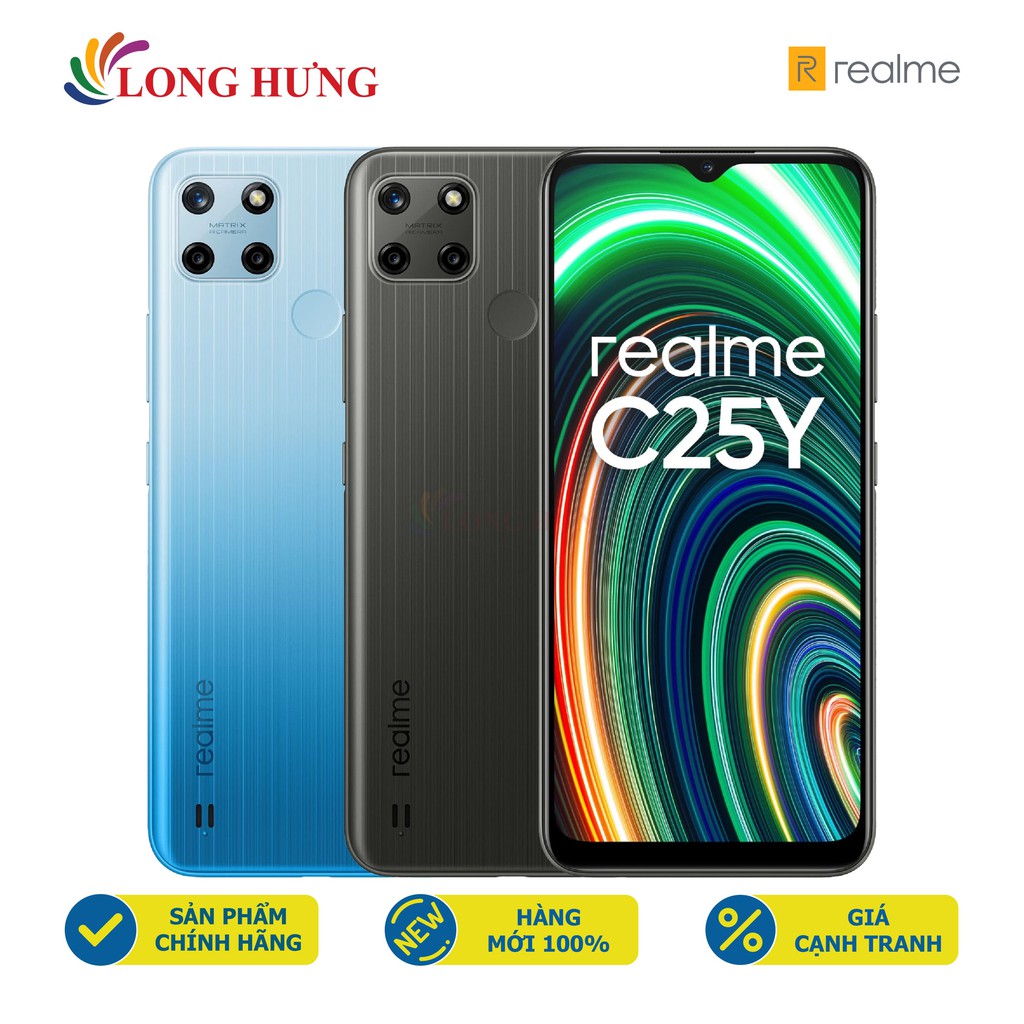 Điện thoại Realme C25Y (4GB/128GB) - Hàng chính hãng - Màn hình 6.5 inch lớn, camera chính lên đến 50MP