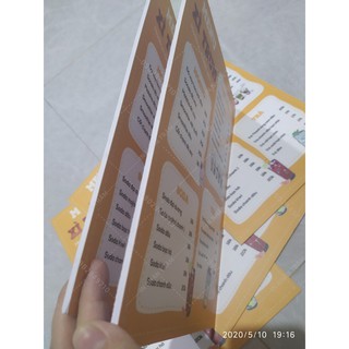 IN 4 tấm MENU format 5mm