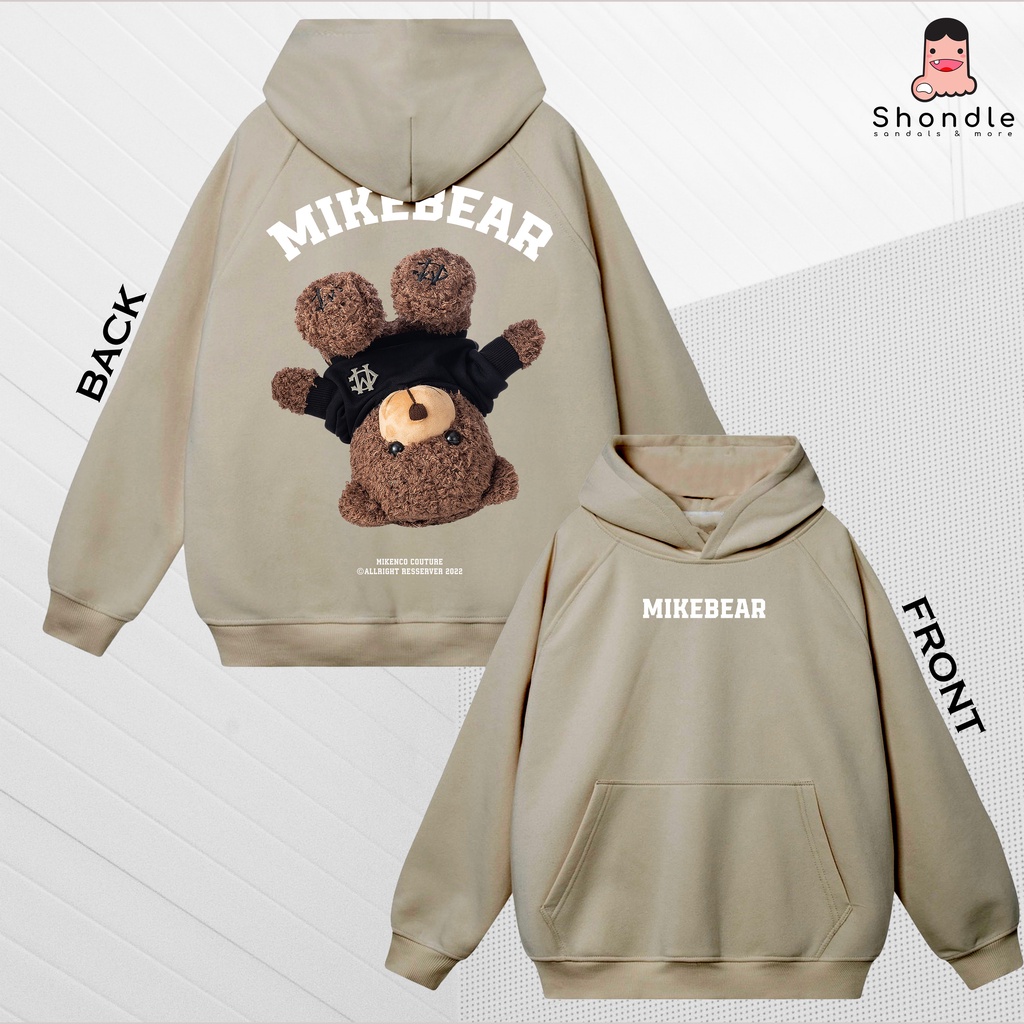 Áo Hoodie MikeBear Nỉ Bông Dày 2 lớp Unisex 2022