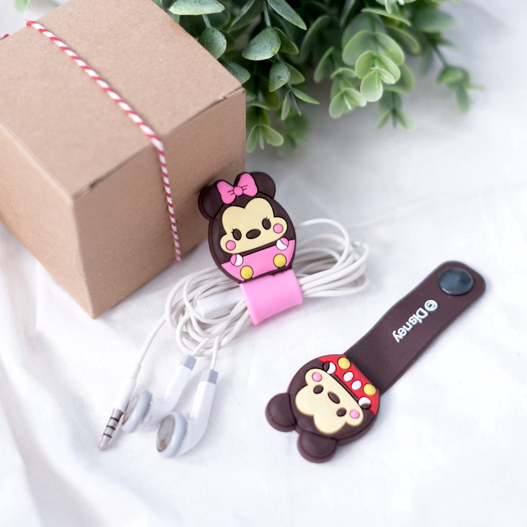 Phụ Kiện Bảo Vệ Dây Cáp Tai Nghe Hình Nhân Vật Disney