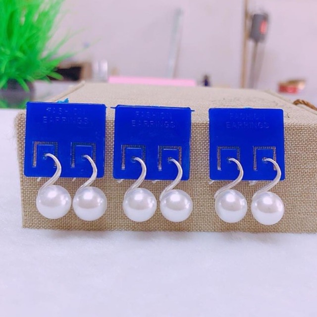 Bông tai móc câu bạc, mã trang sức chưa từng hết hot hit, nhẹ nhàng phong cách Mainomi Shop Bạc Xinh