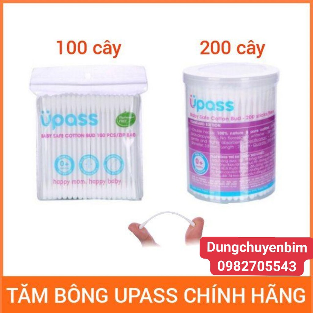 Tăm bông trẻ em Upass - hàng chính hãng