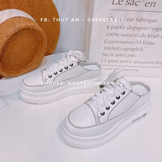 Giày sục thể thao độn đế 6cm ⚡ANDUSTORE⚡️(Video + Ảnh thật)