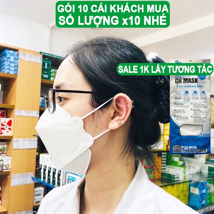 Khẩu trang KF94 Cho Người Lớn và kháng khuẩn chống bụi mịn Mẫu Hàn Quốc