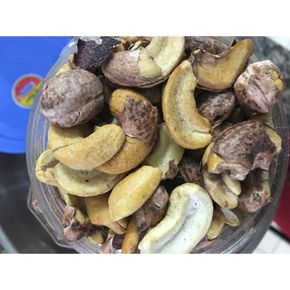 1.500 gr Hạt điều vỡ rang muối chưa tách vỏ
