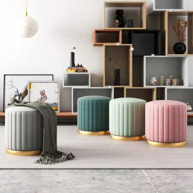 [Sale 3.3 CỰC RẺ]Đôn ghế bàn trang điểm chân sắt phong cách bắc âu (loại cao cấp) | BigBuy360 - bigbuy360.vn