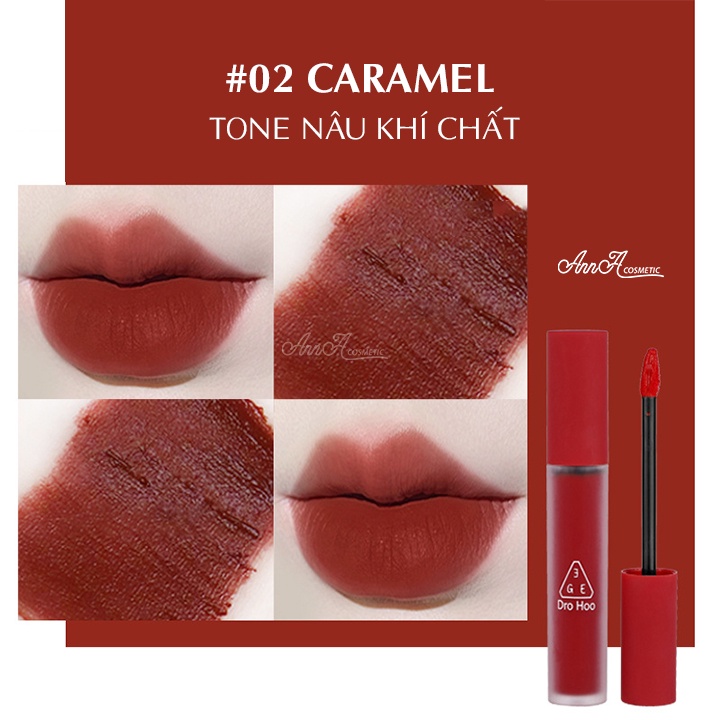 Son kem lì 3GE Vevet Lip Tint Drohoo Kết Cấu Mịn Lì Mềm Mượt Chống Dính Cốc nội địa trung 5g –AnnA.4.0.Cosmetic