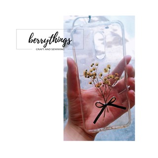Ốp lưng điện thoại resin hoa khô (hoa thật)