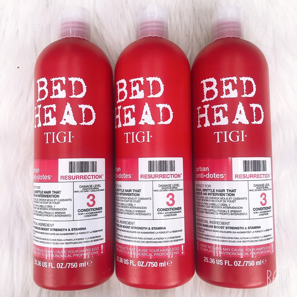 Dầu xả phục hồi tóc hư tổn BED HEAD TIGI đỏ 750ml ( hàng chính hãng )