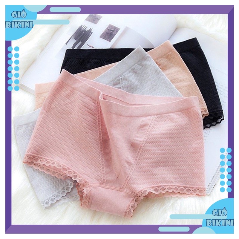 Quần lót nữ đùi cotton nâng mông kháng khuẩn cao cấp. Quần đùi mặc váy xuất nhật 100% cotton 4 chiều