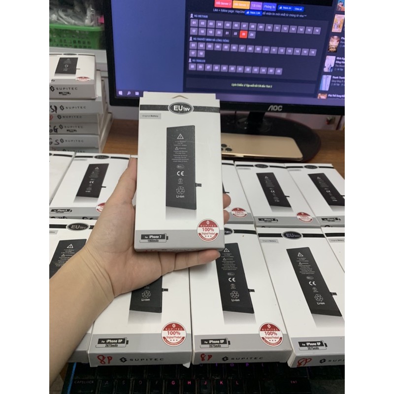 Pin Eutev chính hãng 7g tặng kèm seal pin