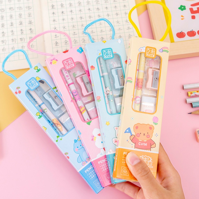 Bộ Bút Chì 5 Trong 1 Dùng Làm Quà Tặng Cho Học Sinh