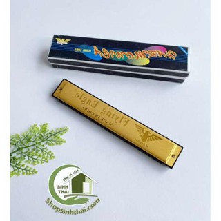Kèn hamonica 24 lỗ cao cấp màu vàng