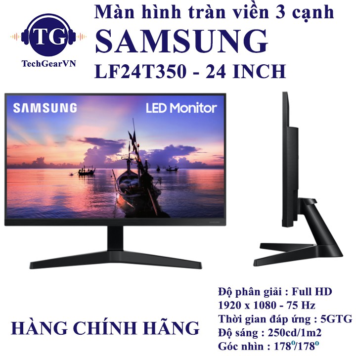 Màn hình tràn viền 3 cạnh Samsung LF24T350 - Bảo hành chính hãng 2 năm | BigBuy360 - bigbuy360.vn