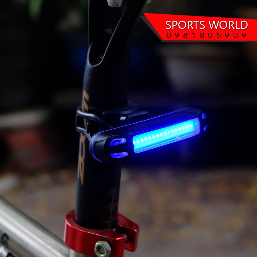 Đèn hậu xe đạp gắn cốt yên 20036