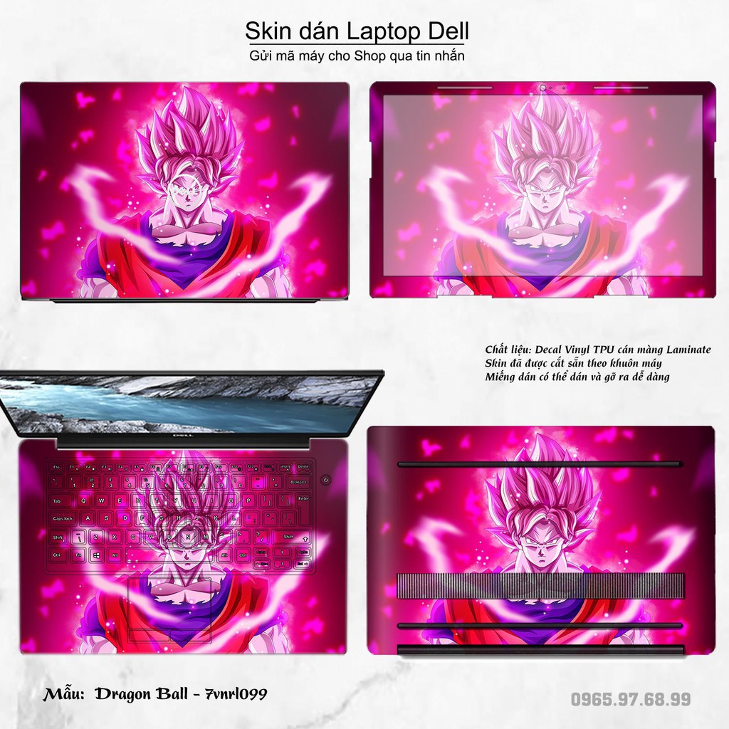 Skin dán Laptop Dell in hình Dragon Ball _nhiều mẫu 2 (inbox mã máy cho Shop)