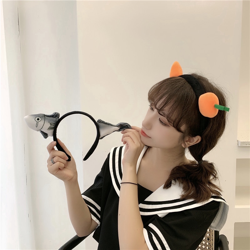 Băng đô rửa mặt trang trí cà rốt đơn giản xinh xắn cho nữ d061501