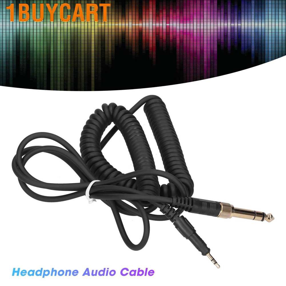 1buycart Stretchable Spring Headphone Audio Cord Replacement for Audio‑Technica ATH‑M50X M40X