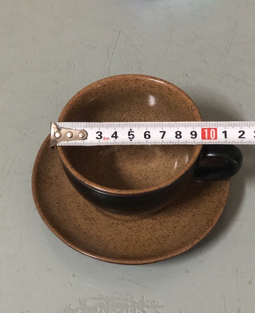 Tách trà Set capuchino ly cafe dung tích 200ml men gốm gốm sứ Bát Tràng