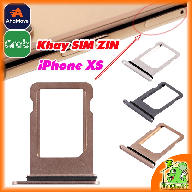 Khay Sim iPhone XS ZIN Có Ron Chống Nước-Hàng Thay Thế Trùng Màu Máy