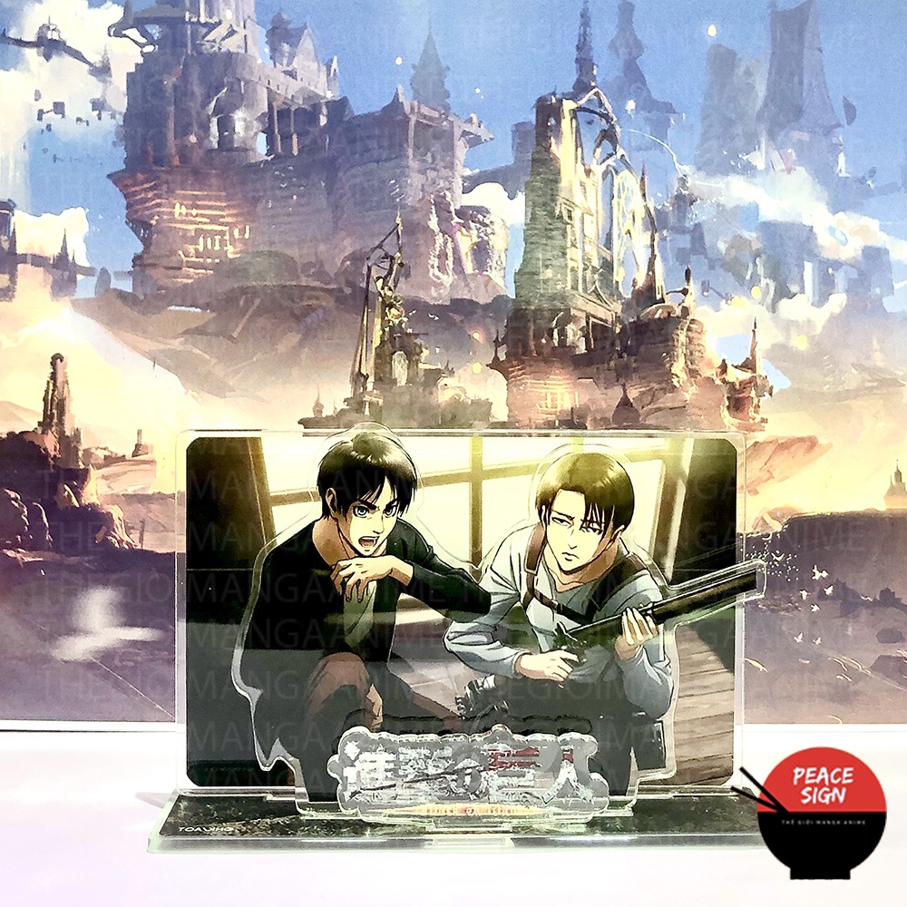Standee ATTACK ON TITAN mô hình Đại Chiến Titan trang trí tượng mica anime chibi nhiều mẫu