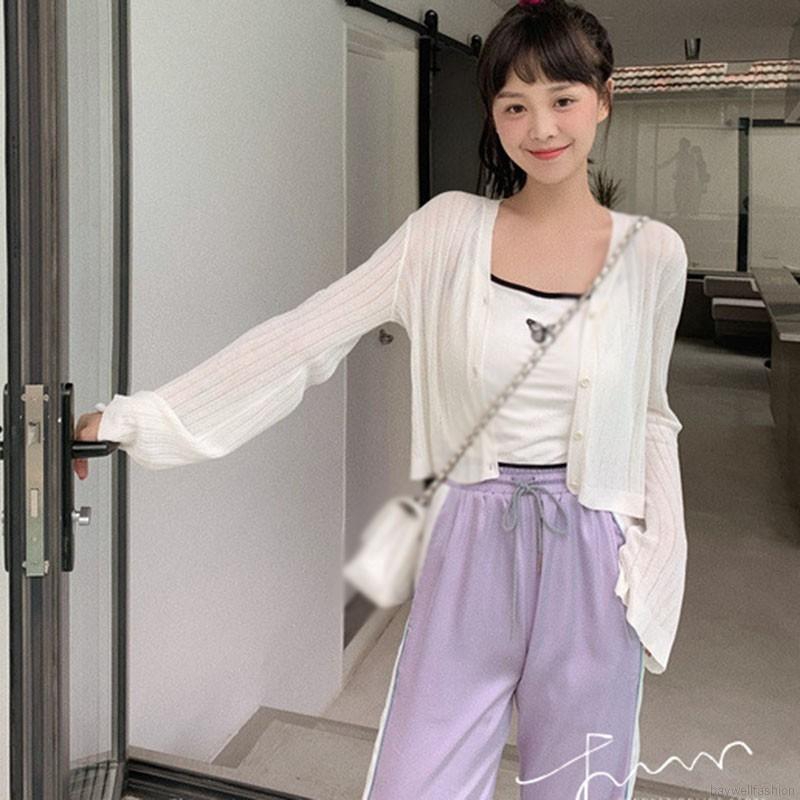 [Baywellfashion]Áo Khoác Cardigan Tay Loe Siêu Nhẹ Chống Nắng Thời Trang Cho Nữ | BigBuy360 - bigbuy360.vn