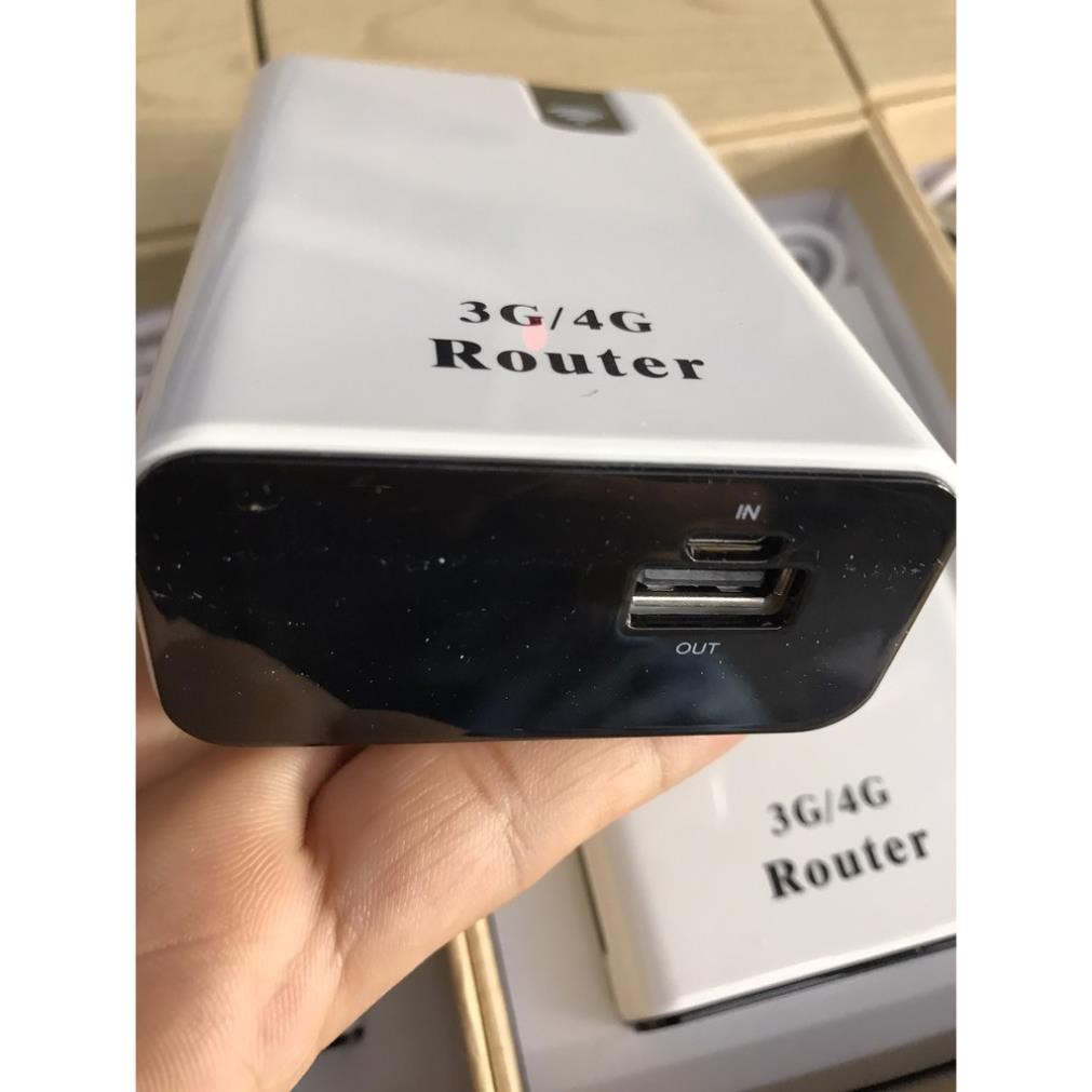 Bộ phát wifi từ sim 3G, 4G kiêm pin sạc dự phòng 7800 mAh ROUTER mua 1 tặng 3