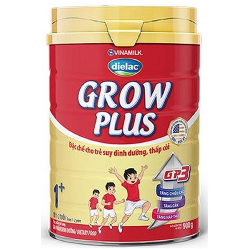 Sữa bột Grow Plus Đỏ Hộp 900g - dành cho trẻ suy dinh dưỡng và thấp còi từ 1-2 tuổi