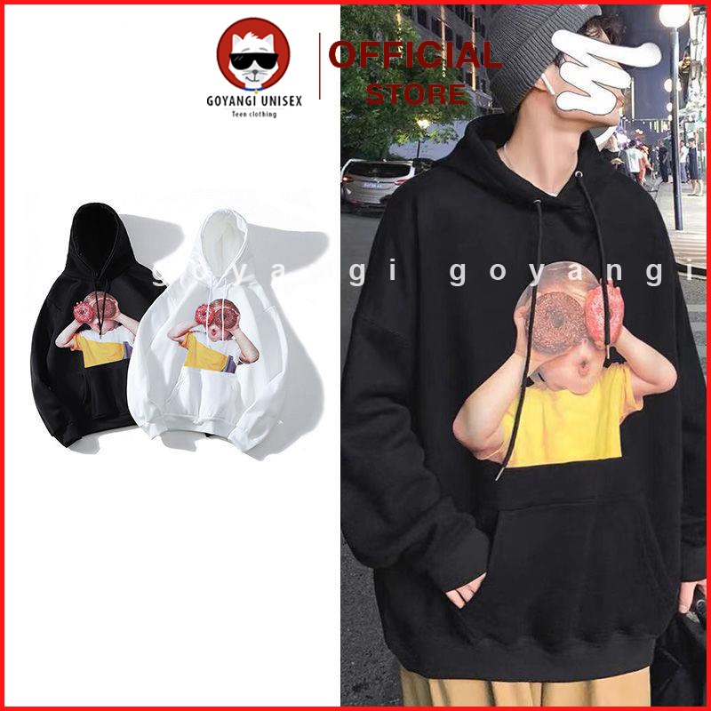 Áo Hoodie GOYANGI Unisex Em Bé Donut Form Rộng Oversize Phong Cách Hàn Quốc